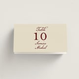 "Mughal Gardens" - Place Cards in Ivory by Sherley Ferreira - Folded with Free Guest Printing