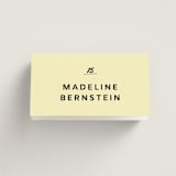 "Courthouse" - Place Cards in Butter by Studio Suku - Folded with Free Guest Printing