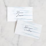 "Marine" - Place Cards in Wave by kelli hall - Front with Free Guest Printing