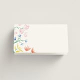 "Flora" - Place Cards in Peach by Zani van Zyl - Blank Front