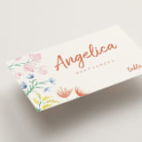"Flora" - Place Cards in Peach by Zani van Zyl - Detail