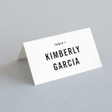 "Open Bar" - Place Cards in Tuxedo by Jennifer Lew - Folded with Free Guest Printing