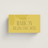 "Bloom" - Place Cards in Caribbean Citrus by Morgan Kendall - Front with Free Guest Printing