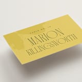 "Bloom" - Place Cards in Caribbean Citrus by Morgan Kendall - Detail