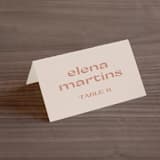 "margaux" - Place Cards in Sand by Lindsay Stetson Thompson - Folded with Free Guest Printing
