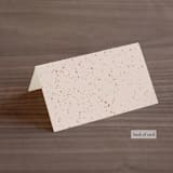 "margaux" - Place Cards in Sand by Lindsay Stetson Thompson - Folded Back of Card