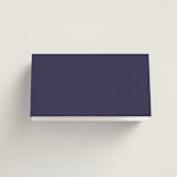 "Blooming Crest" - Place Cards in Plum by Cass Loh - Folded Back of Card