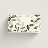 "Lovely" - Place Cards in Moss by Petra Kern - Folded Back of Card