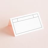 "Between the Lines" - Place Cards in Blazer by Fine and Dandy Paperie - Blank front