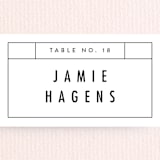 "Between the Lines" - Place Cards in Blazer by Fine and Dandy Paperie - Detail
