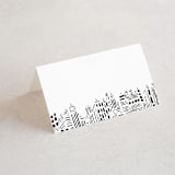 "Love In The City" - Place Cards in Pearl by Shiny Penny Studio - Blank front