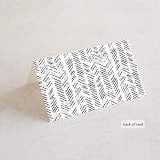 "Love In The City" - Place Cards in Pearl by Shiny Penny Studio - Folded Back of Card