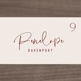 "Millennial" - Place Cards in Rose by Hooray Creative - Detail