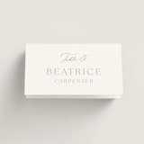 "Modern Air" - Place Cards in Dusty Blue by Stacey Meacham - Folded with Free Guest Printing
