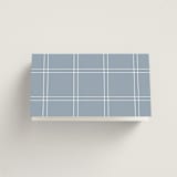 "Modern Air" - Place Cards in Dusty Blue by Stacey Meacham - Folded Back of Card