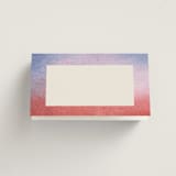 "At Dusk" - Place Cards in Sunset by Sumak Studio - Blank front