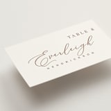 "Luxe script" - Place Cards in Pearl by Hooray Creative - Detail