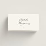 "Modernne" - Place Cards in Ash by Carolyn MacLaren - Folded with Free Guest Printing