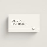 "Align" - Place Cards in Cotton by Jennifer Postorino - Front with Free Guest Printing