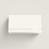 "Align" - Place Cards in Cotton by Jennifer Postorino - Blank front
