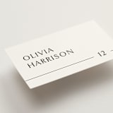 "Align" - Place Cards in Cotton by Jennifer Postorino - Detail