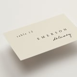 "Simply" - Place Cards in Linen by Brianne Larsen - Detail
