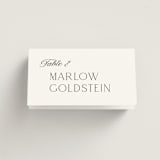 "Classic Chic" - Place Cards in Pearl by Shirley Lin Schneider - Folded with Free Guest Printing