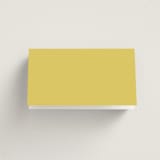 "Antique Ribbon" - Place Cards in Citrine by Olivia Kanaley Inman - Blank front