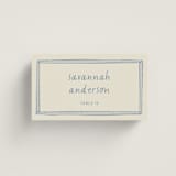 "Florence" - Place Cards in Sky by Kelly Watkins - Front with Free Guest Printing