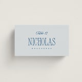 "Riviera" - Place Cards in Ocean by Kelly Schmidt - Front with Free Guest Printing