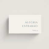 "graceful" - Place Cards in Dusty Blue by Jennifer Postorino - Front with Free Guest Printing