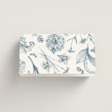 "graceful" - Place Cards in Dusty Blue by Jennifer Postorino - Folded Back of Card