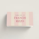 "Ambrosial" - Place Cards in Strawberry by Pixel and Hank - Folded with Free Guest Printing