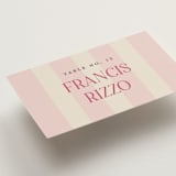 "Ambrosial" - Place Cards in Strawberry by Pixel and Hank - Detail
