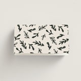 "Botanical Crest" - Place Cards in Ink by Kelly Watkins - Folded Back of Card