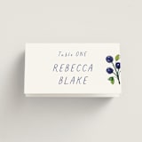 "Blue Bells" - Place Cards in Cornflower by Mere Paper - Folded with Free Guest Printing