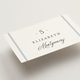 "Dotted Classic" - Place Cards in Hydrangea by Carolyn MacLaren - Detail