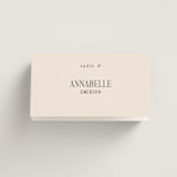 "Fero" - Place Cards in Blush by Pati Cascino - Folded with Free Guest Printing
