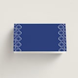 "Santorini" - Place Cards in Cerulean by Zani van Zyl - Blank front