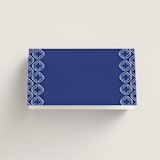 "Santorini" - Place Cards in Cerulean by Zani van Zyl - Folded Back of Card