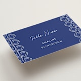 "Santorini" - Place Cards in Cerulean by Zani van Zyl - Detail