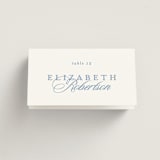 "Aristocratic" - Place Cards in Sky by Creo Study - Folded with Free Guest Printing
