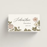 "Vintage Roses" - Place Cards in Snow by Tara Grangroth - Folded with Free Guest Printing