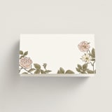 "Vintage Roses" - Place Cards in Snow by Tara Grangroth - Blank front