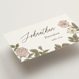 "Vintage Roses" - Place Cards in Snow by Tara Grangroth - Detail