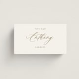 "Vintage Whimsy" - Place Cards in Peony by Corinne Malesic - Front with Free Guest Printing