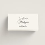 "Black Tie" - Place Cards in Ink by That Girl Press - Folded with Free Guest Printing
