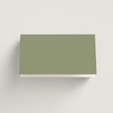 "Handwritten" - Place Cards in Moss by Cass Loh - Folded Back of Card
