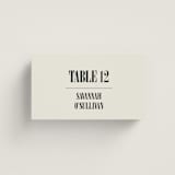 "Flynn" - Place Cards in Ash by Kelly Watkins - Front with Free Guest Printing