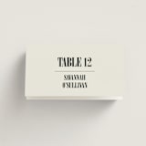 "Flynn" - Place Cards in Ash by Kelly Watkins - Folded with Free Guest Printing